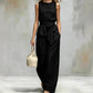 ⌛Limited-time offer-Sleeveless Wide-Leg Pants Set with Belt
