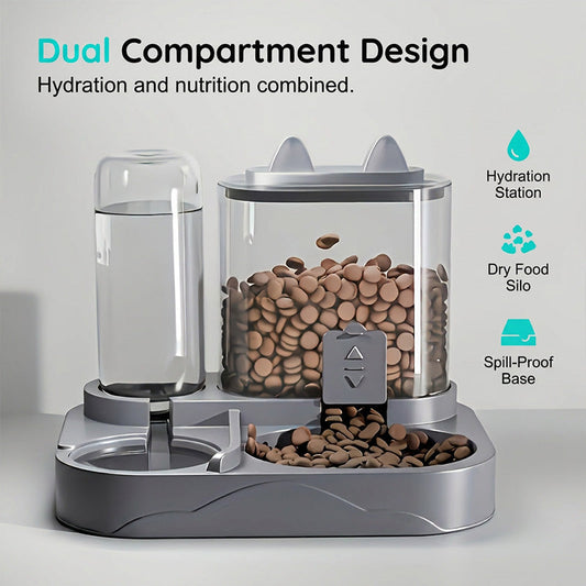 ⌛Limited-time offer-2-in-1 Pet Feeder and Water Dispenser