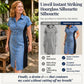 ⌛Limited-time offer-Denim Dress Slimming Contrast Color Midi Dress