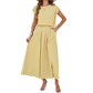 ⌛Limited-time offer-Women's Casual Solid Color Top and Skirt Set