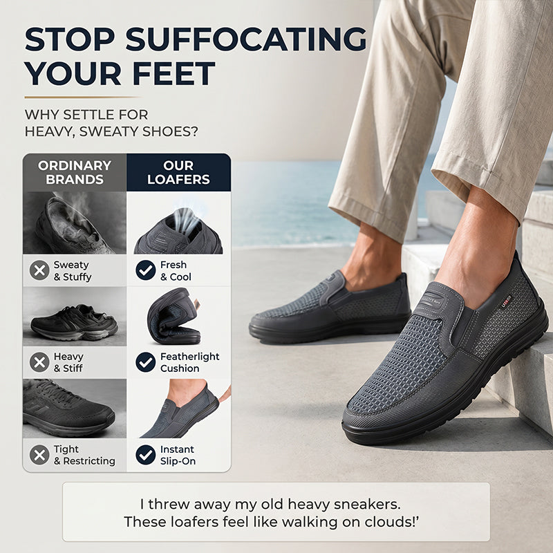 👟New Arrivals 50% OFF💥Men’s Breathable Slip-On Casual Shoes – Lightweight Everyday Comfort Sneakers ✨