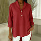 Women's Shawl Collar Button Front Blouse