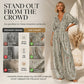 ⌛Limited-time offer-Women's Elegant V-Neck Printed Jumpsuit