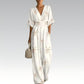 ⌛Limited-time offer-Women's Elegant V-Neck Printed Jumpsuit