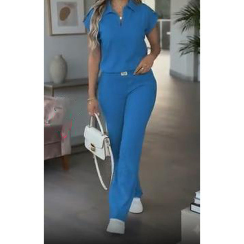 💙✨Women's Casual Top & Pants 2-Piece Set