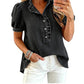 🔥Limited-time offer-Women's Ruffle Collar Denim Top