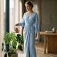⌛Limited-time offer-Women's Elegant V-Neck Wrap Maxi Dress