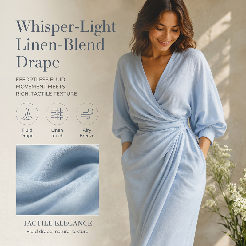 ⌛Limited-time offer-Women's Elegant V-Neck Wrap Maxi Dress