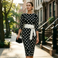 💥50% off on the last day-Women's Retro Elegant Polka Dot Dress