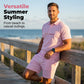 👕 2-teiliges Polo-Shirt & Shorts-Set für Herren – atmungsaktiv, bequem, vielseitig – perfekt für Sport, Alltag & entspannte Stunden unterwegs ☀️