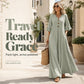 Women’s V Neck Loose Maxi Dress