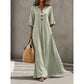 Women’s V Neck Loose Maxi Dress