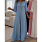 Women’s V Neck Loose Maxi Dress