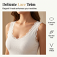 Women's Slim Fit Sleeveless Top Ribbed Cami with Built-in Cups and Lace