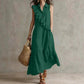 Women's Summer Sleeveless Dress with Front Ruffle
