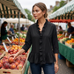 Women's Elegant Ruffled V-Neck Top