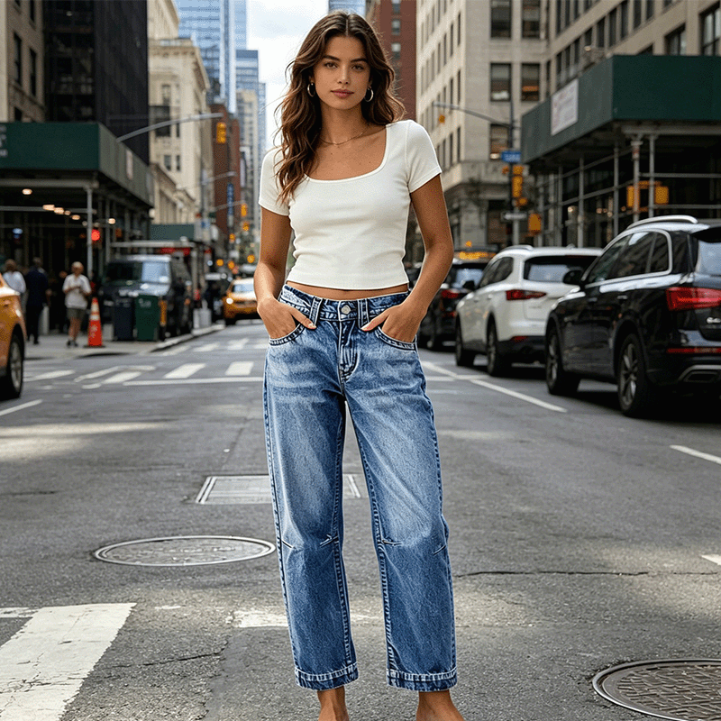 Women's Stretchy Classic Denim Jeans