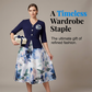 Women's Elegant Half-Sleeve Floral Dress