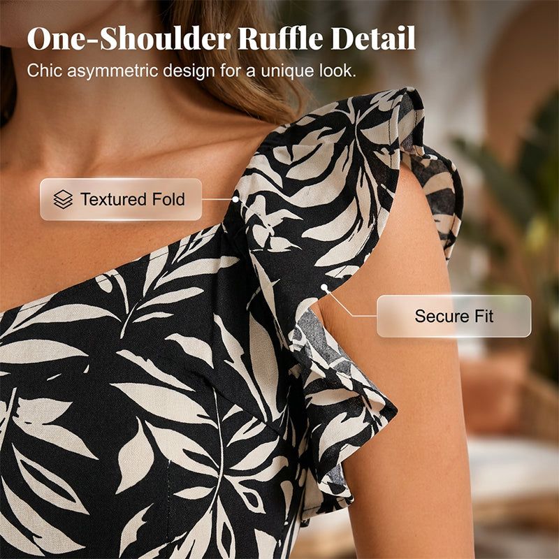 Women Summer Backless Midi Dress with Side Split