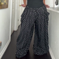 Women's Casual Wide Leg Polka Dot Pants