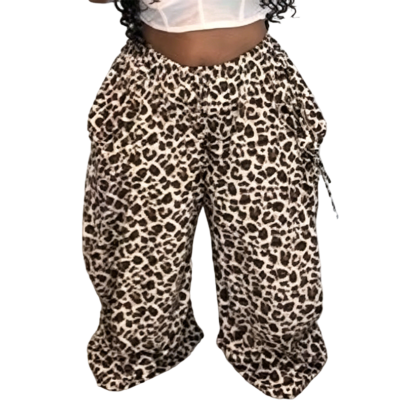 Women's Casual Wide Leg Polka Dot Pants