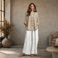 Women's Loose Top & Wide-Leg Pants 2-Piece Set