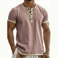 ⌛Limited-Time Offer-Men's Short Sleeve Breathable Henley Shirt