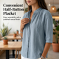 Women's Casual Mandarin Collar Pintuck Top