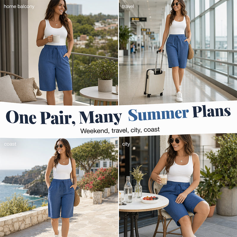 Women’s Loose Fit Bermuda Shorts
