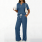 Women's Ribbed Knit Top & Pants 2-Piece Set