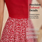 Women's Summer Square Neck Floral Dress