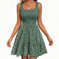 Women's Summer Square Neck Floral Dress