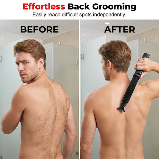 🥳2026 HOT SALE🥳💞50K+ SOLD!🪒💪 50% OFF! Reach-Anywhere Body Trimmer – Extendable handle, precision heads. Trim back, chest & legs yourself – no help needed! 🧔✨