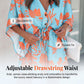 Women Summer V-Neck Flutter Sleeve Vacation Dress with Drawstring