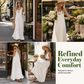 Women Off-Shoulder Draped Maxi Dress Elegant
