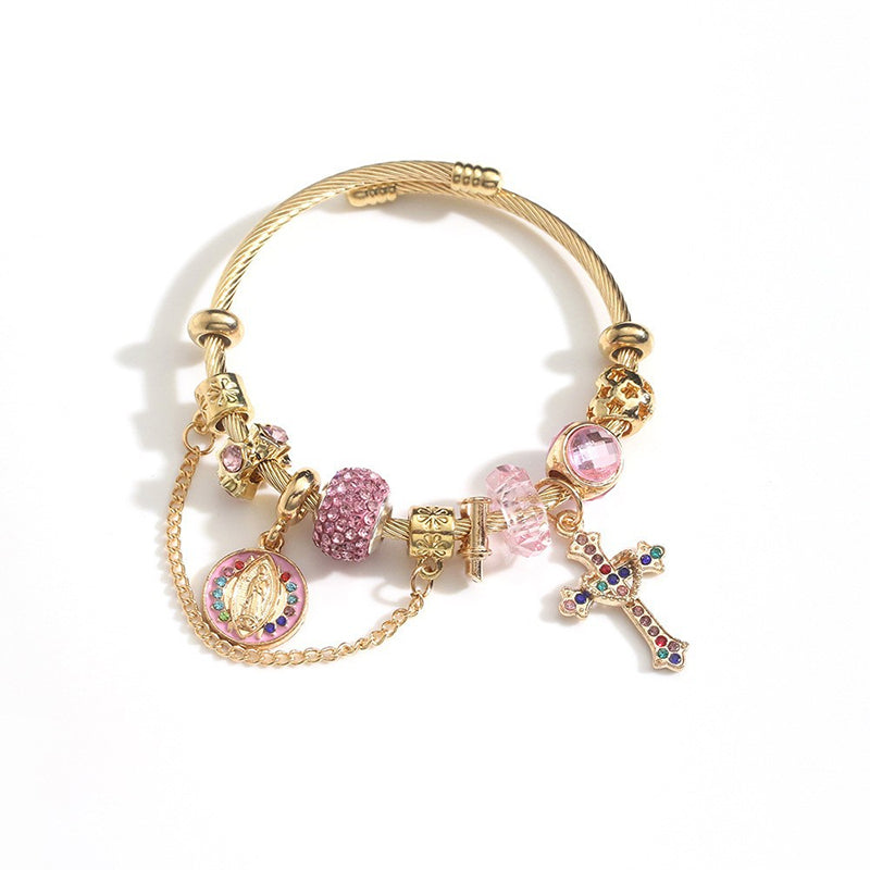 ⌛Limited-Time Offer-Women's Religious Cross Charm Bracelet