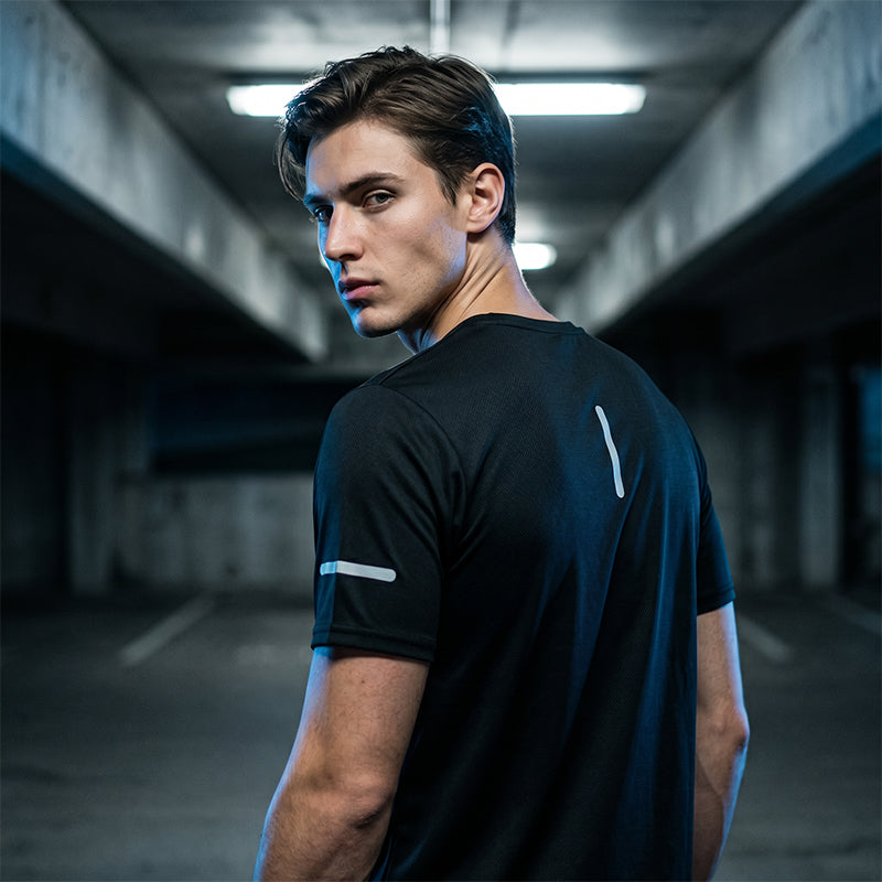 Men Sports Training Tee Breathable Fitness Top