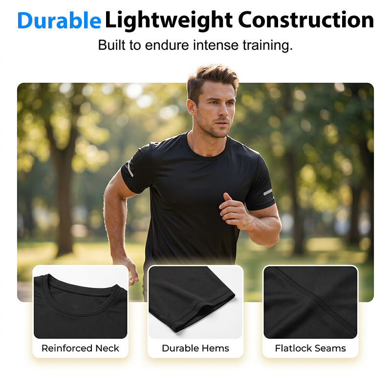 Men Sports Training Tee Breathable Fitness Top