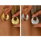 Women's Fashion Textured Hoop Earrings