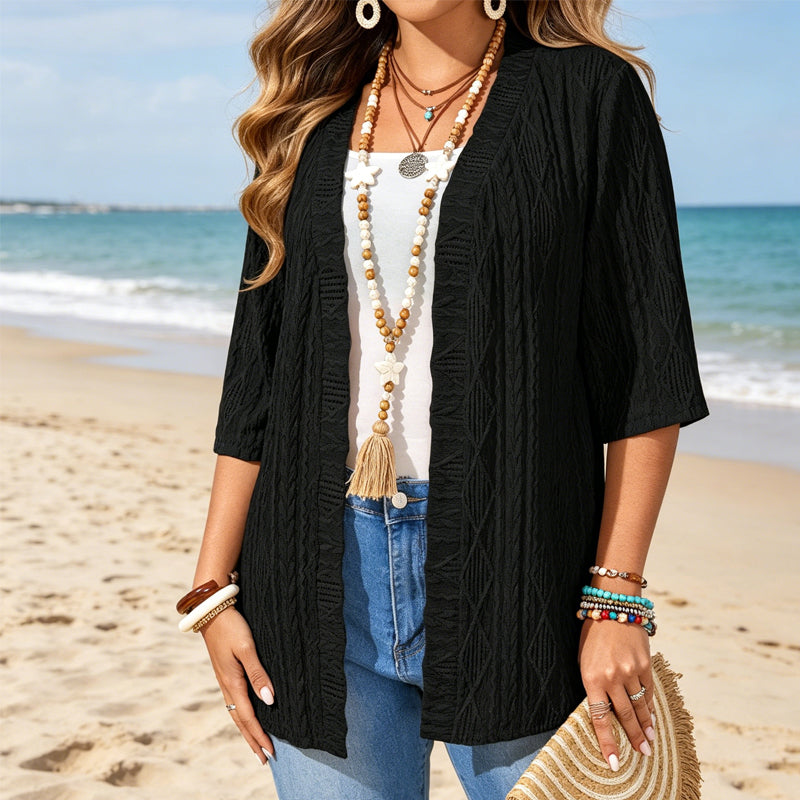 Women's Casual Open-Front Knit Cardigan