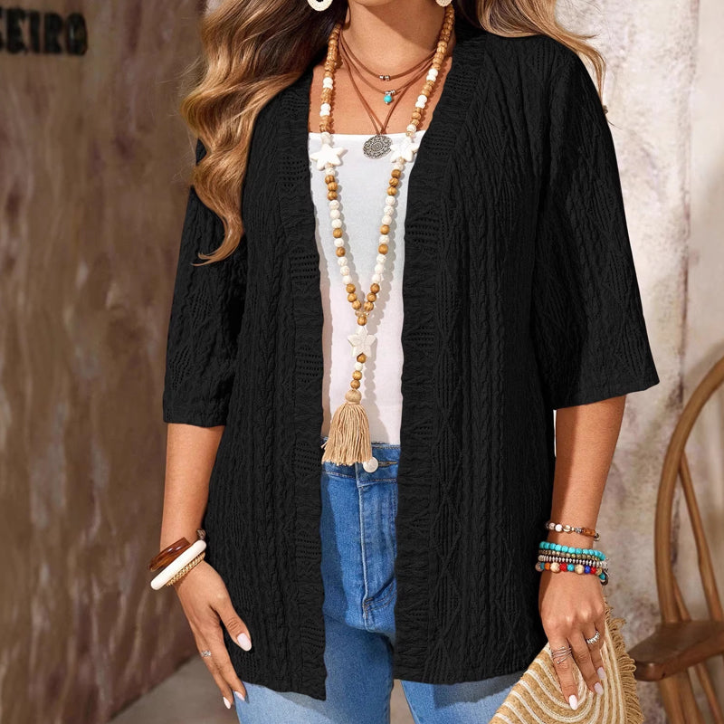Women's Casual Open-Front Knit Cardigan