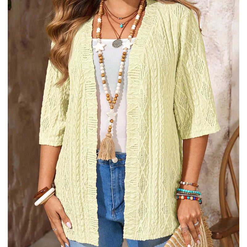 Women's Casual Open-Front Knit Cardigan