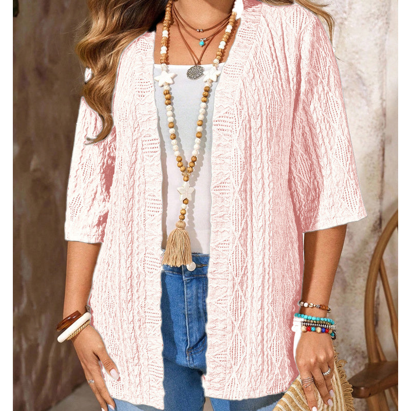 Women's Casual Open-Front Knit Cardigan