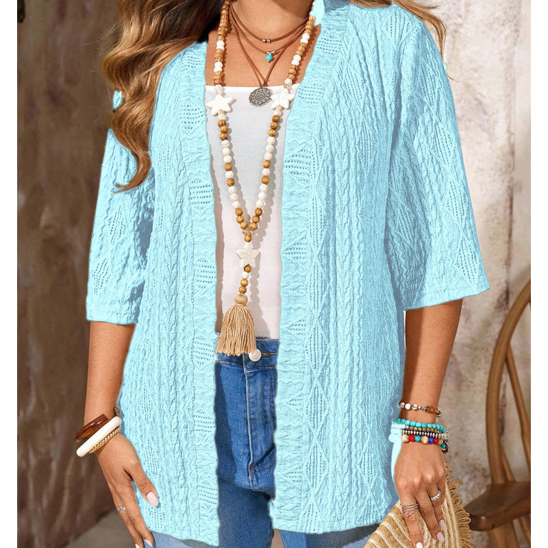 Women's Casual Open-Front Knit Cardigan