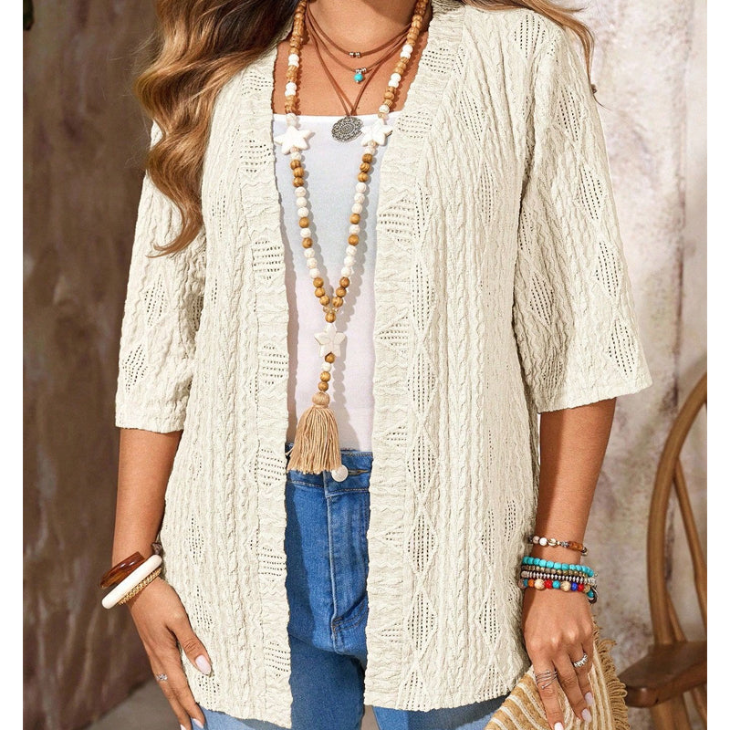Women's Casual Open-Front Knit Cardigan
