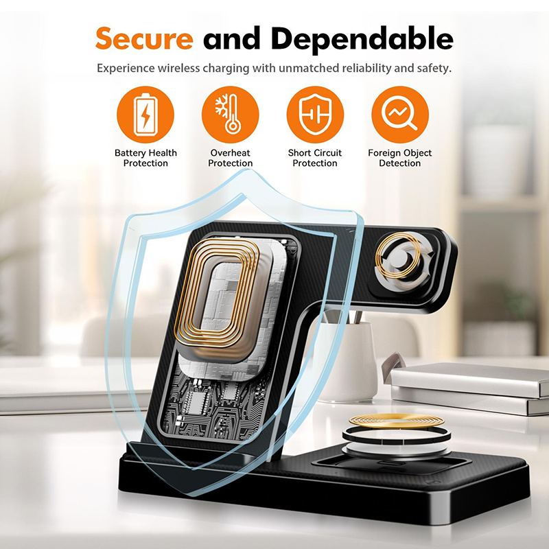 3-in-1 Foldable Wireless Charging Stand
