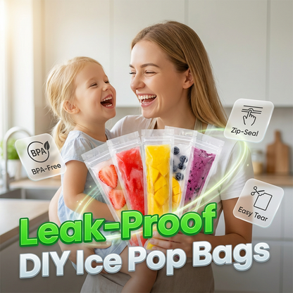 DIY Zip-Seal Ice Pop Bags for Healthy Homemade Treats