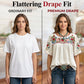 Women Casual Loose Embroidery Breathable  Fit Top