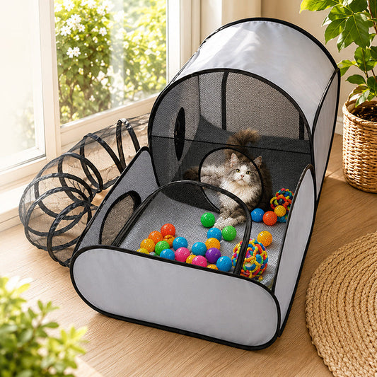 💥Last-day offer-Large Cat Tunnel for Play and Lounging