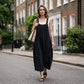 Women's Casual Overall Maxi Dress with Pockets